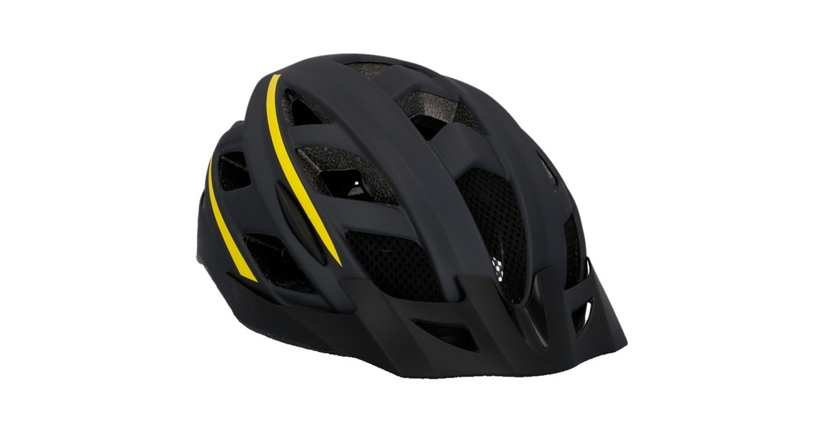 FISCHER Fahrrad Urban Montis, schwarz/gelb, 58-61 Größe Helm cm