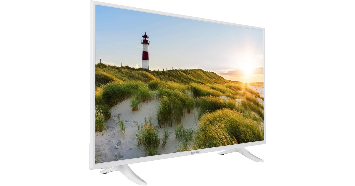 Telefunken XF43K550-W, LED-Fernseher Tuner cm weiß, (43 108 FullHD, Zoll), Triple HDR, SmartTV