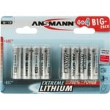 Ansmann Extreme Lithium Mignon AA, Batterie silber, 8 Stück