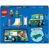 LEGO 60403 City Rettungswagen und Snowboarder, Konstruktionsspielzeug 