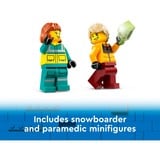 LEGO 60403 City Rettungswagen und Snowboarder, Konstruktionsspielzeug 