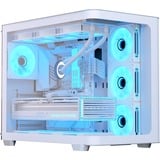 Aerocool P500C-G-WT-v1, Tower-Gehäuse weiß, Tempered Glass x 3