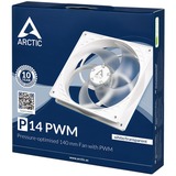 Arctic P14 PWM 140x140x27, Gehäuselüfter weiß