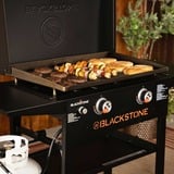 Blackstone 28" Griddle Grillstation, Gasgrill mit Deckel schwarz, 2 Grillzonen, 10kW