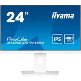 iiyama ProLite XUB2497HSN-W1, LED-Monitor 60.5 cm (23.8 Zoll), weiß (matt), FullHD, IPS, USB-C, RJ-45, 100Hz Panel