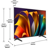 Hisense 43E6NT, LED-Fernseher 108 cm (43 Zoll), schwarz, UltraHD/4K, HDR, Triple Tuner