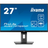 iiyama ProLite XUB2797QSNP-B1, LED-Monitor 68.5 cm (27 Zoll), schwarz (matt), WQHD, IPS, USB-C-Dock, KVM-Switch, RJ45, 100Hz Panel