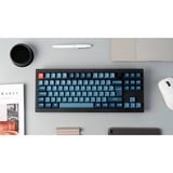 Keychron V3 Max, Gaming-Tastatur schwarz/blaugrau, DE-Layout, Gateron Jupiter Red, Hot-Swap, RGB