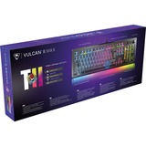 Turtle Beach Vulcan II Max, Gaming-Tastatur schwarz/transparent, DE-Layout, TITAN II Optical Red