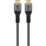 goobay Plus Ultra High-Speed HDMI-Kabel, 8K @ 60Hz grau, 0,5 Meter