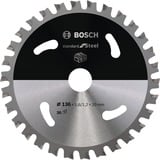 Bosch Kreissägeblatt Standard for Steel, Ø 136mm, 30Z Bohrung 20mm, für Akku-Handkreissägen