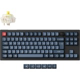 Keychron V3 Max, Gaming-Tastatur schwarz/blaugrau, DE-Layout, Gateron Jupiter Banana, Hot-Swap, RGB