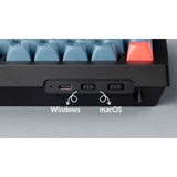 Keychron V3 Max, Gaming-Tastatur schwarz/blaugrau, DE-Layout, Gateron Jupiter Banana, Hot-Swap, RGB