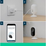 Arlo Essential 2K Indoor Kamera, Überwachungskamera weiß/schwarz, 2er, Set, WLAN, 4 MP