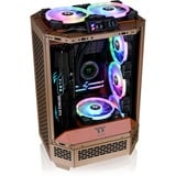 Thermaltake The Tower 300 , Tower-Gehäuse braun, Tempered Glass