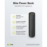 goobay Bike-Powerbank 5.0 schwarz, 5.000 mAh, Power Delivery, Quick Charge