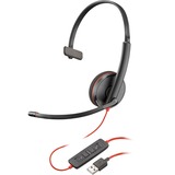 Poly Poly Blackwire 3210, Headset schwarz, Mono, USB-A