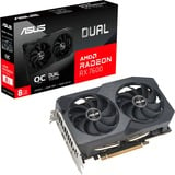 ASUS Radeon RX 7600 DUAL OC V2, Grafikkarte RDNA 3, GDDR6, 3x DisplayPort, 1x HDMI 2.1