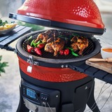 Kamado Joe Wifi-Holzkohlegrill und Smoker Konnected Joe rot/schwarz, Ø 46cm, WLAN, App