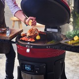 Kamado Joe Wifi-Holzkohlegrill und Smoker Konnected Joe rot/schwarz, Ø 46cm, WLAN, App