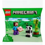 LEGO 30672 Minecraft Steve mit Baby-Panda, Konstruktionsspielzeug Polybag