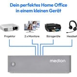 Medion S06e (MD35350), Mini-PC schwarz/silber, ohne Betriebssystem