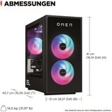 OMEN 35L Gaming Desktop GT16-0077ng, Gaming-PC schwarz, Windows 11 Home 64-Bit