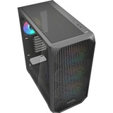 Sharkoon AK3 RGB , Tower-Gehäuse schwarz, Tempered Glass