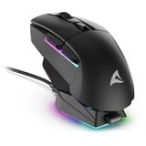 Sharkoon SKILLER SGM50W, Gaming-Maus schwarz, inkl. Ladestation