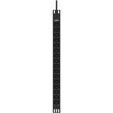 BlueWalker PowerWalker PDU PHB21 16xC13 , Stromversorgung schwarz, (IEC C20 Input)