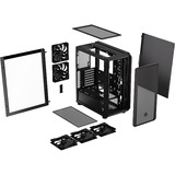 ENDORFY ARX 500 Air, Big-Tower-Gehäuse schwarz, Seitenteil aus Tempered Glass