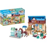 PLAYMOBIL 71352 Horses of Waterfall Reittherapie & Tierarztpraxis, Konstruktionsspielzeug 