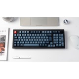 Keychron V5 Max, Gaming-Tastatur schwarz/blaugrau, DE-Layout, Gateron Jupiter Brown, Hot-Swap, RGB