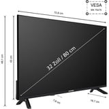 Telefunken QF32AN750S, LED-Fernseher 80 cm (32 Zoll), schwarz, FullHD, Triple Tuner, Mediaplayer, Smart-TV, Q-LED