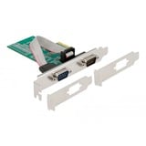 DeLOCK PCIe x1  Karte auf 2x Seriell RS-232, Schnittstellenkarte 