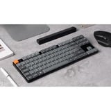 Keychron K1 Max, Gaming-Tastatur grau/orange, DE-Layout, Gateron Low Profile 2.0 Mechanical Brown, Hot-Swap, Aluminiumrahmen, RGB