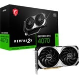 MSI GeForce RTX 4070 VENTUS 2X E OC, Grafikkarte DLSS 3, 3x DisplayPort, 1x HDMI 2.1