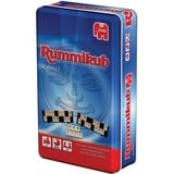 Jumbo Original Rummikub Kompakt in Metalldose, Brettspiel 