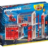 PLAYMOBIL 9462 City Action Große Feuerwache, Konstruktionsspielzeug Mit Feueralarm