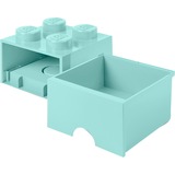 Room Copenhagen LEGO Brick Drawer 4 aquablau, Aufbewahrungsbox blau