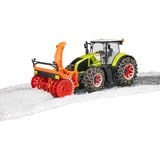 bruder Claas Axion 950 mit Schneeketten und Schneefräse, Modellfahrzeug 