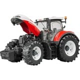 bruder Steyr 6300 Terrus CVT mit Frontlader, Modellfahrzeug weiß/rot