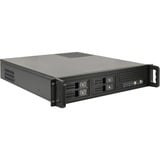 Inter-Tech IPC 2U-2504, Server-Gehäuse schwarz, 2 Höheneinheiten