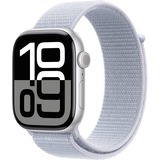 Apple Watch Series 10, Smartwatch silber, Aluminium, 46 mm, Sport Loop blaue Wolke