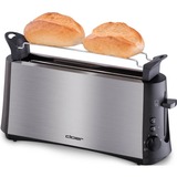 Cloer Langschlitz-Toaster 3810 edelstahl, 880 Watt, für 2 Scheiben Toast