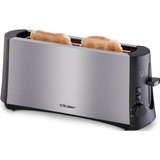 Cloer Langschlitz-Toaster 3810 edelstahl, 880 Watt, für 2 Scheiben Toast