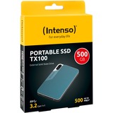 Intenso Externe SSD TX100 500 GB blaugrau, USB-A 3.2 Gen 1 (5 Gbit/s)