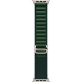 Apple 49 mm Alpine Loop, Uhrenarmband dunkelgrün/titan, Größe L