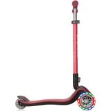 GLOBBER Elite Deluxe mit Leuchtrollen, Scooter rot