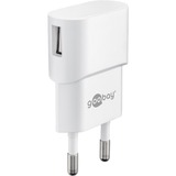 goobay Apple Lightning Ladeset 5 Watt, Ladegerät weiß, 1 Meter Kabel